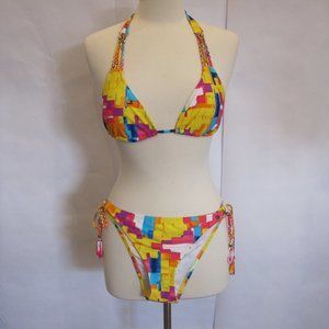 Raisins String Bikini Fun Bright Print size L